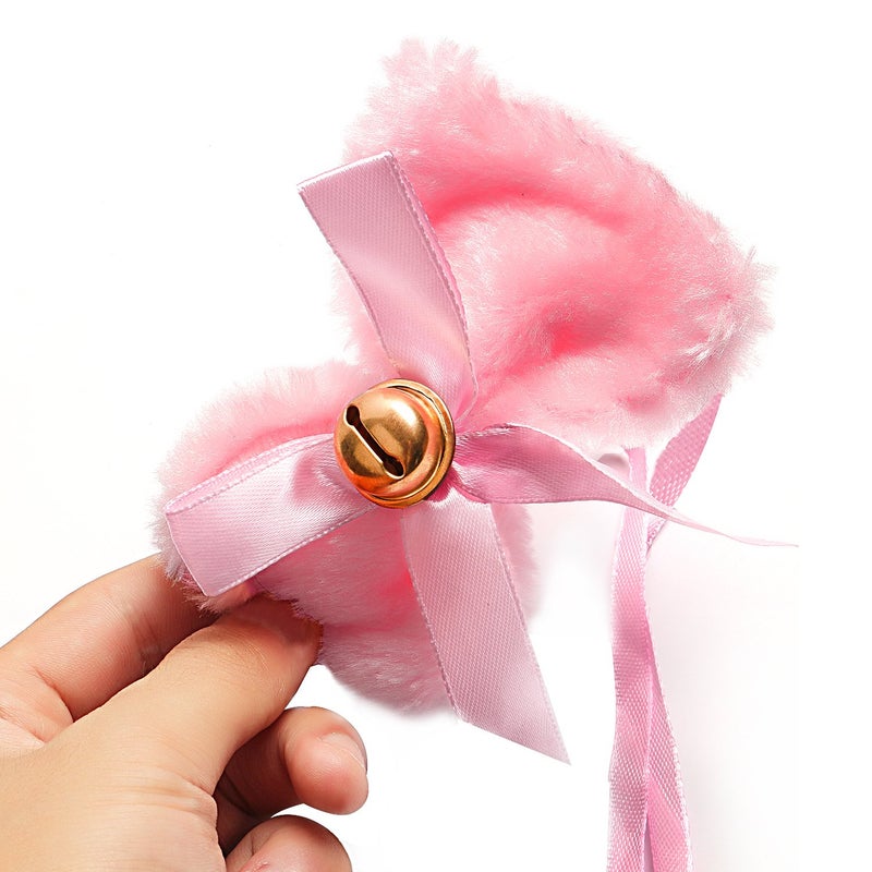Beelittle Cat Cosplay Costume Kitten Ears Tail Collar Paws Cat Cosplay Collection 5 Pack (Pink) - Image 5
